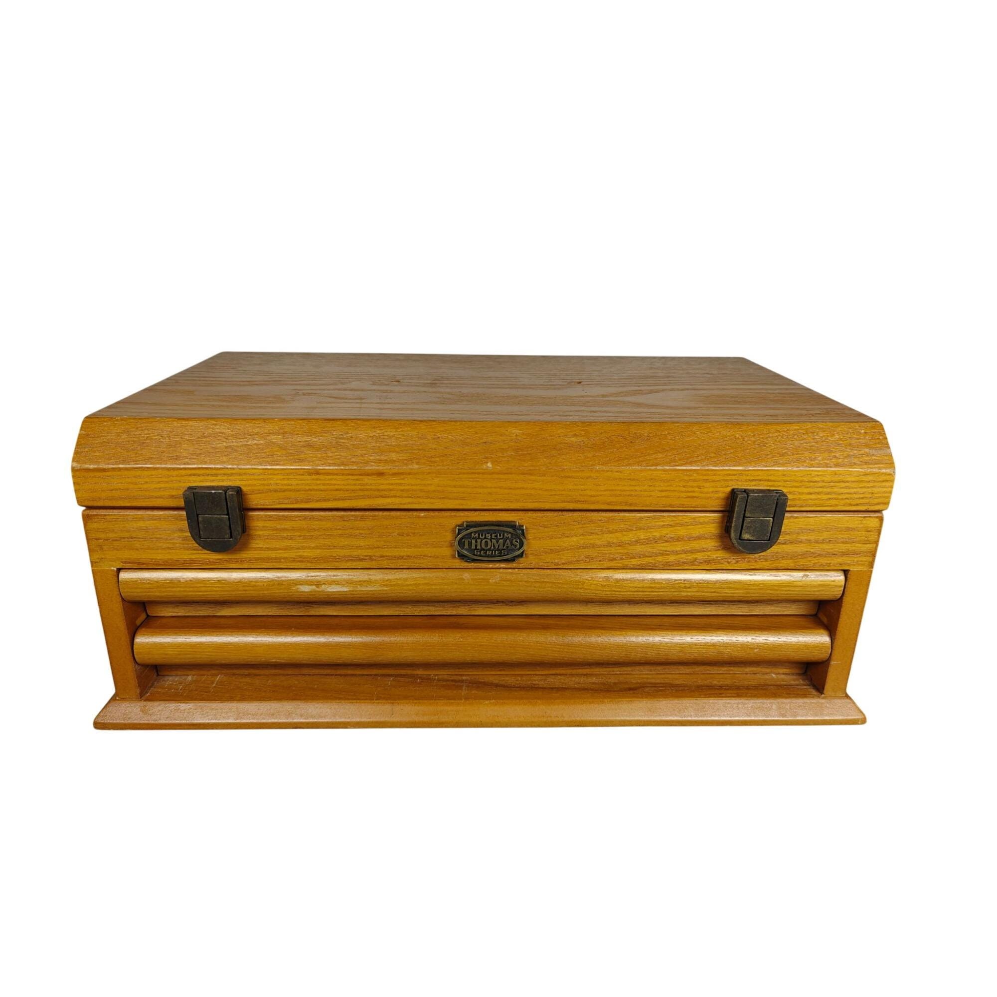 Vintage Thomas Pacconi Museum Series Wooden Jewelry Box With