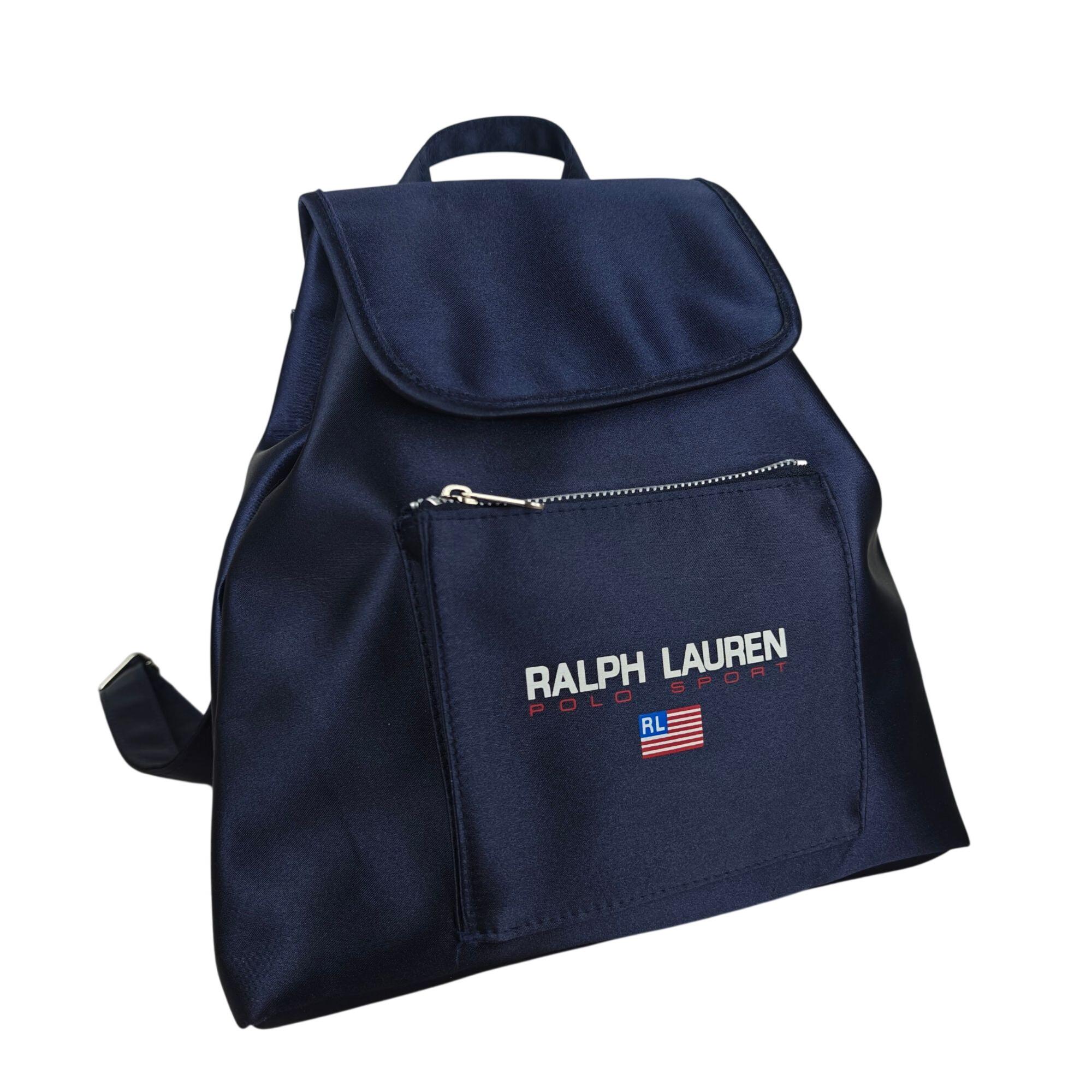 Ralph Lauren Polo Sport Backpack Bag Navy Nylon Adjustable  display picture 1