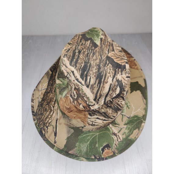 Vintage Realtree Camo Bucket Hat Hunting Fishing Made… Gem