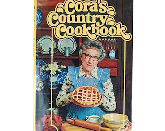 Coras Country Kochbuch Hardcover 1977 Erster Druck Lokaler ethnischer Rezepte
