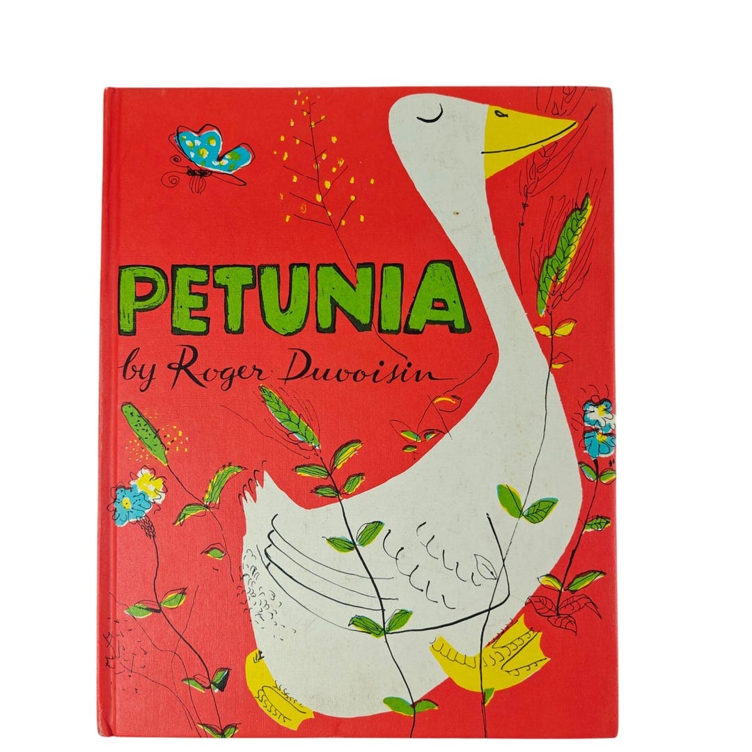 Petunia Roger Duvoisin 1950 Weekly Reader Edition Hardcover Illustrated ...