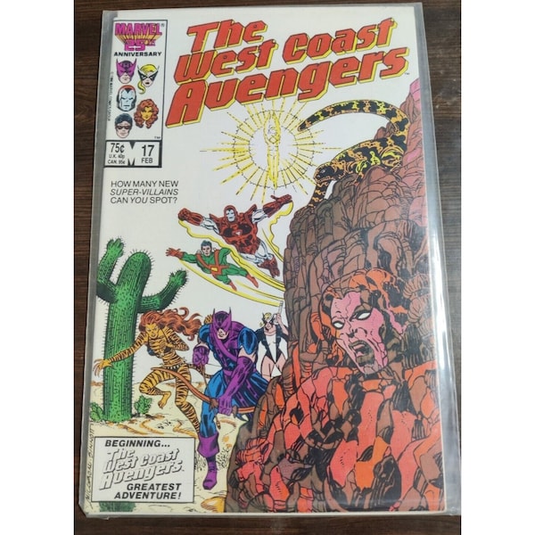 Avengers West Coast #17 Feb 1986 Marvel Comics 1st App. Sunstroke Key Issue