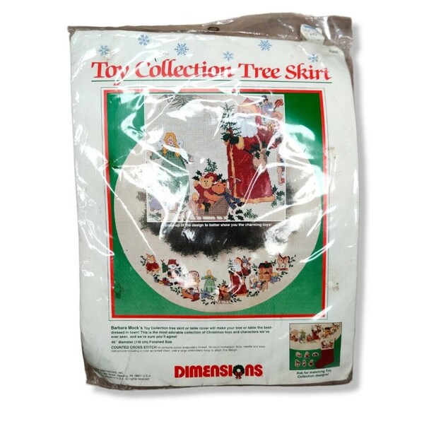 Cross Stitch Tree Skirt Etsy