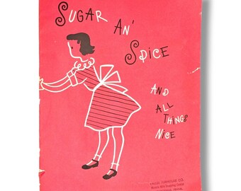 1950s Vintage Westinghouse Children's Cookbook Julia Kiene Sugar And Spice