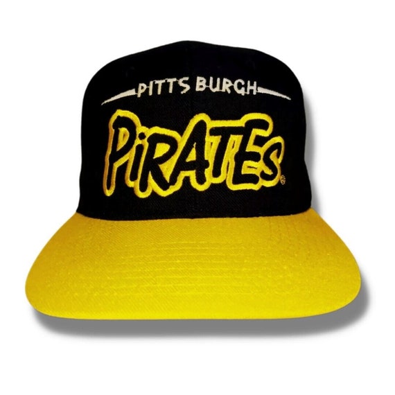 Vintage Pittsburgh Pirates MLB Starter Snapback Cap Hat Spell Out