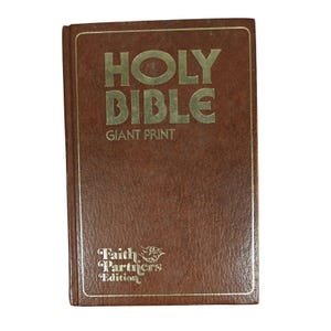 Holy Bible Giant Print King James Version 1976 KJV Faith Partners Edition