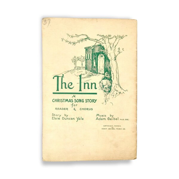 The Inn A Christmas Song Story Adam Geibel Rodeheaver Hall-Mack 1947