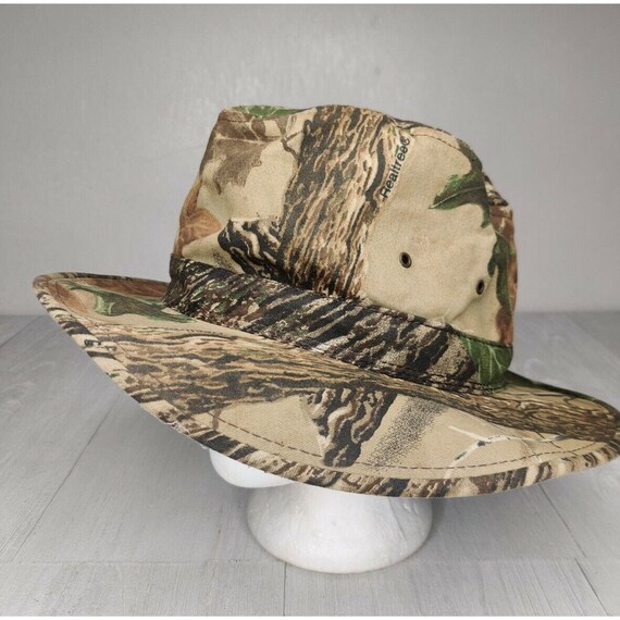 Vintage Realtree Camo Bucket Hat Hunting Fishing Made… Gem