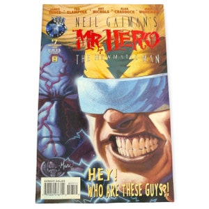 Neil Gaiman's Mr. Hero Newmatic Man #7 Comic Book Tekno Comix 1995 Vintage