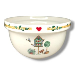 Thomson Pottery 6" Mixing Bowl Birdhouse Country Cottage Farmhouse Design
