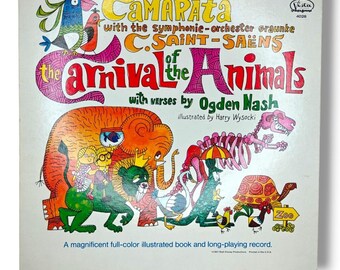 Disney Camarata The Carnival of the Animals Children's LP and Book