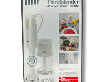 Braun Hand Blender & Chopper MR 370 New Open Box Original Packaging