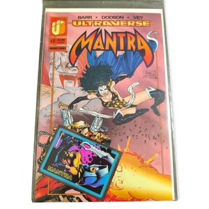 Ultraverse Mantra #1 Comic Plus Karte Malibu Comics Vintage