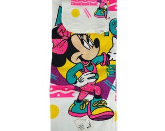 NIEUW vintage Disney Marching Minnie 2-delig handdoeken kanon katoen jaren 90 retro patroon
