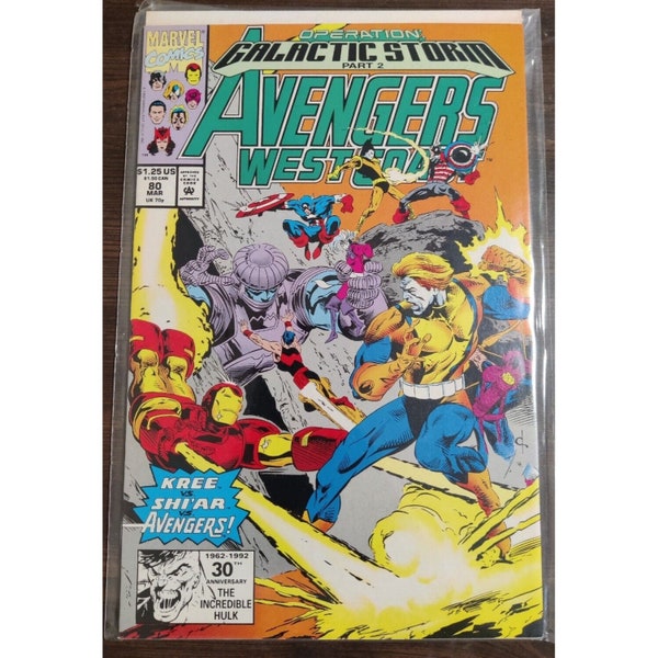 Avengers West Coast #80 March 1992 Operation Galactic Storm Part 2 Marvel Comics