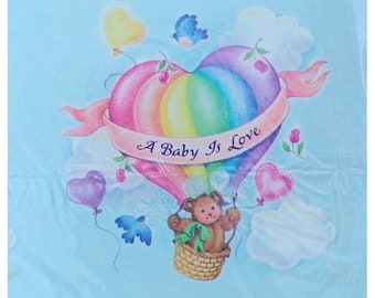 Carta da regalo unisex vintage American Greetings Rainbow Baby Shower Nuovo A18