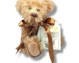 ヴィンテージ ジョイント モヘア テディベア 9インチ アーティスト