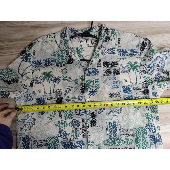 Vintage Authentic Hawaiian Shirt All Over Floral … - image 7