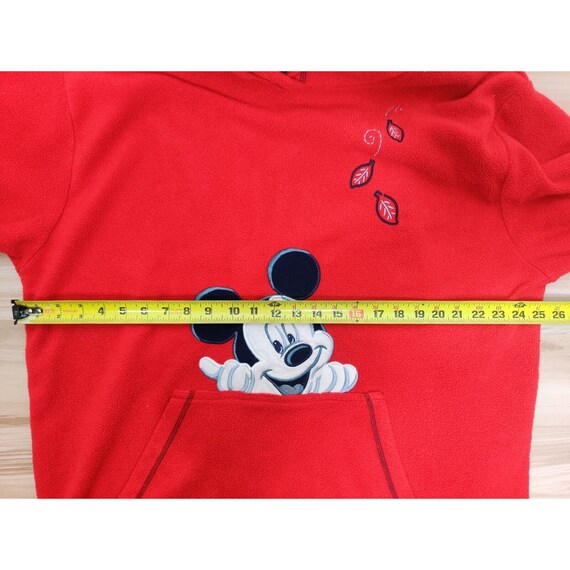 Vintage Mickey Unlimited Red Pullover Hoodie Flee… - image 6