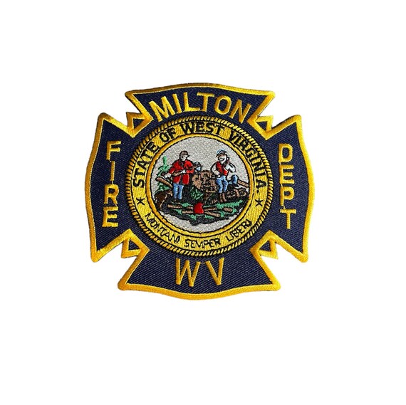 Milton West Virginia Fire Department vintage patch se… Gem