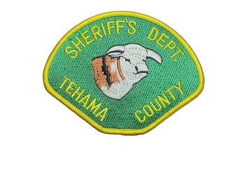 Tehama County California Sheriff Dept vintage sew on/iron on patch
