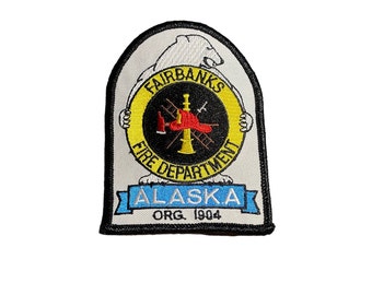 Fairbanks Alaska Fire Department Vintage patch sew on/iron on