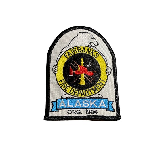 Fairbanks Alaska Fire Department Vintage patch sew on… Gem