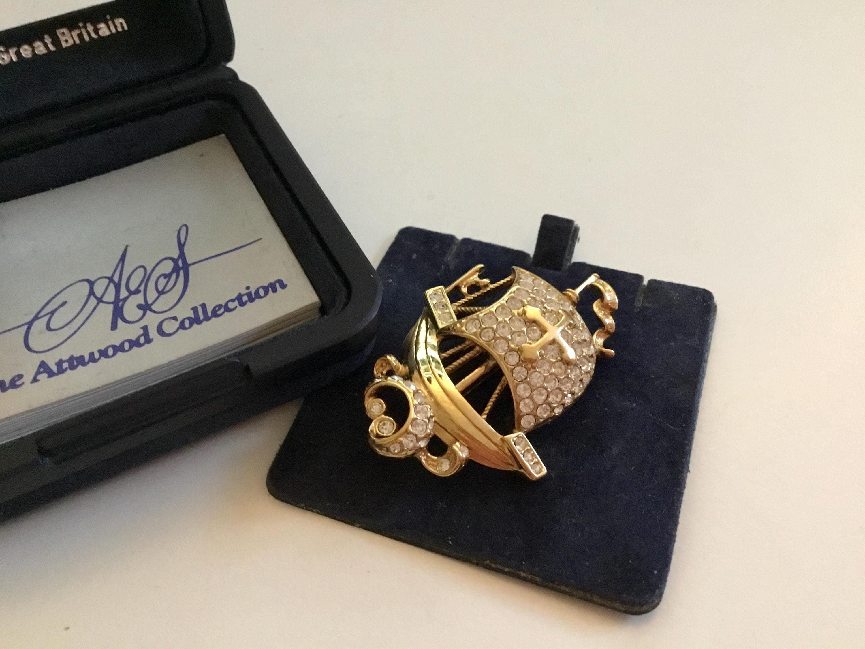 Attwood Sawyer ブロッチ　A&Sヴィンテージ　レア A&S Attwood Sawyer Bird Vintage Brooch Estate Jewelry Pre