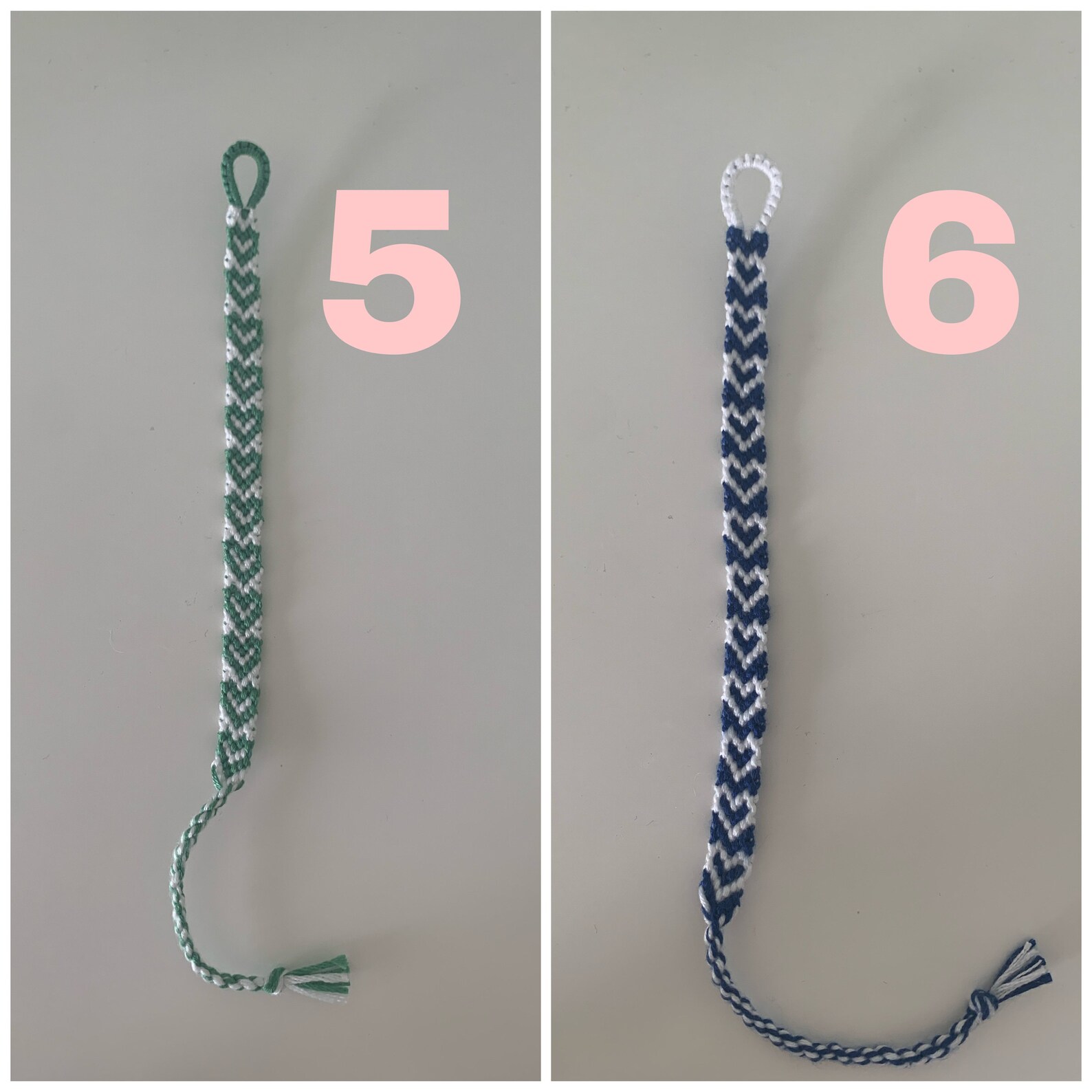 Heart Friendship Bracelets Adjustable Handmade Preppy Etsy