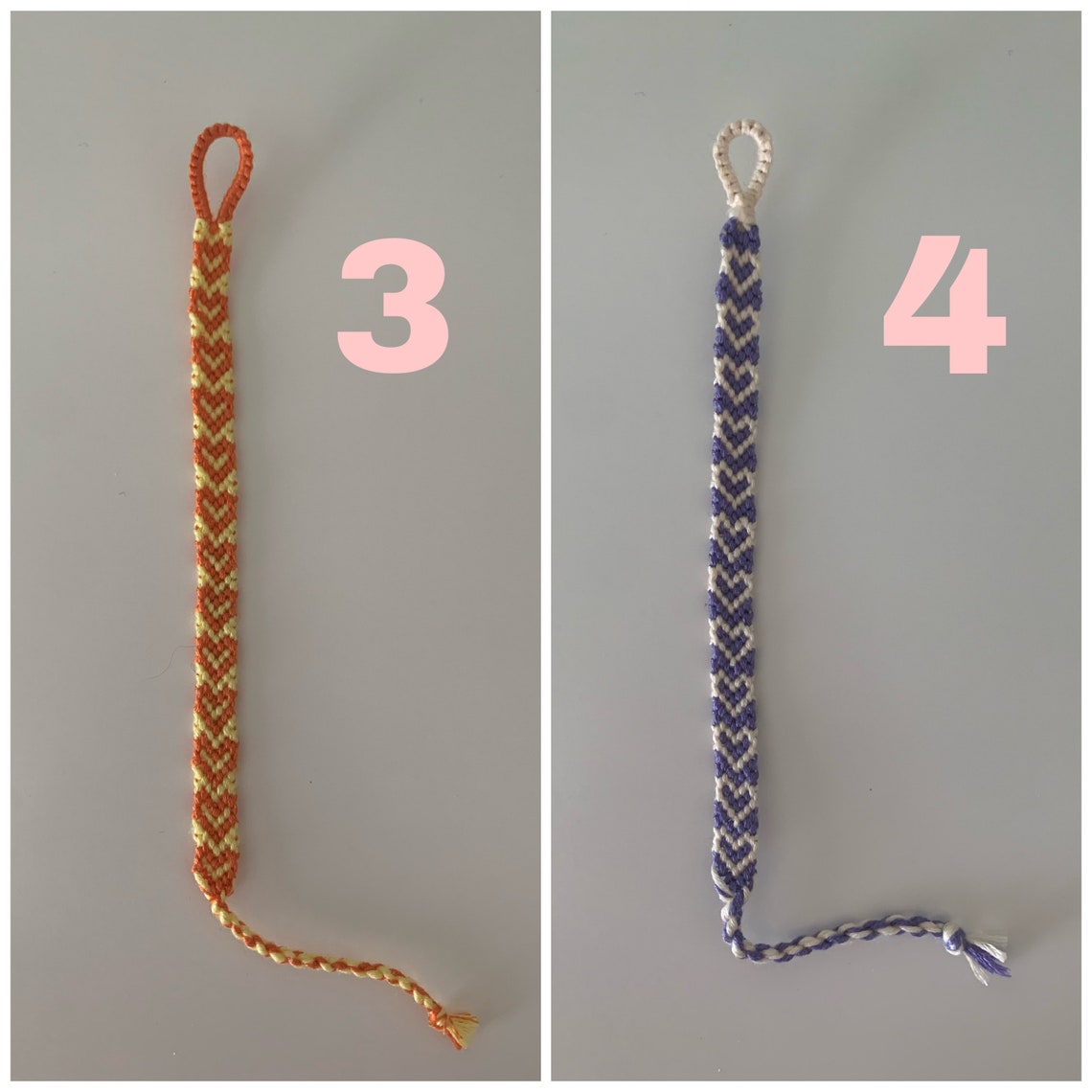 Heart Friendship Bracelets Adjustable Handmade Preppy Etsy