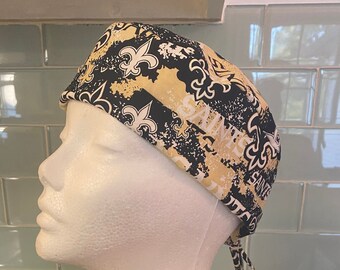 New Orleans Saints Splatter | Scrub Cap | Surgical Hat | Unisex | Doctor and Nurse Gifts