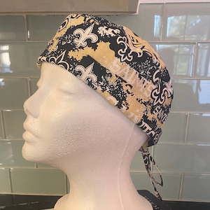 New Orleans Saints Splatter | Scrub Cap | Surgical Hat | Unisex | Doctor and Nurse Gifts