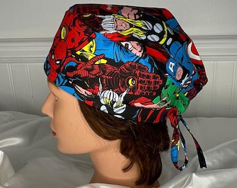Avengers 'Larger than Life' | Badmuts | Chirurgische hoed | Uniseks | Cadeaus voor dokter en verpleegkundige