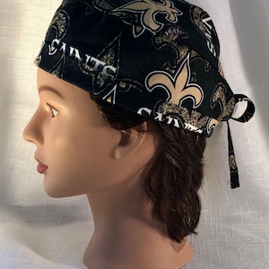 New Orleans Saints Fleur de Lis | Scrub Cap | Surgical Hat | Unisex | Doctor and Nurse Gifts