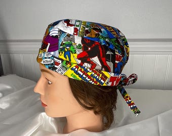Fumetti di Avenger / Cuffia chirurgica / Cappello chirurgico / Unisex / Regali per medici e infermieri