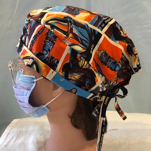 Star Wars Trading Cards | Scrub Cap | Surgical Hat | Unisex | Doctor and Nurse Gifts