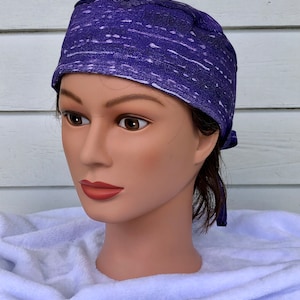 Purple and White Splatter | Scrub Cap | Surgical Hat | Unisex | Doctor and Nurse Gifts