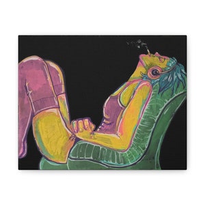 Smoke break Canvas print