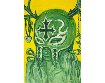 Luchador Vertical Poster
