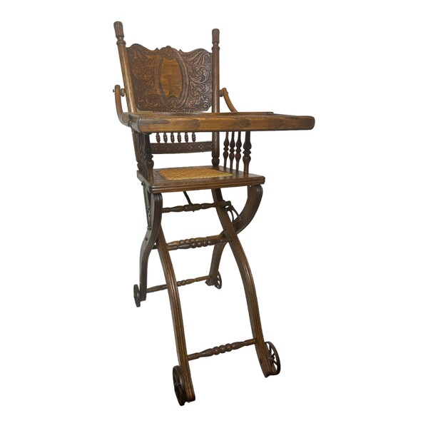 Wood High Chair Etsy