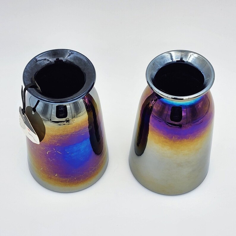 Debi Lilly / Small Floral Chromatic Metallic Jar Qty.2 Etsy