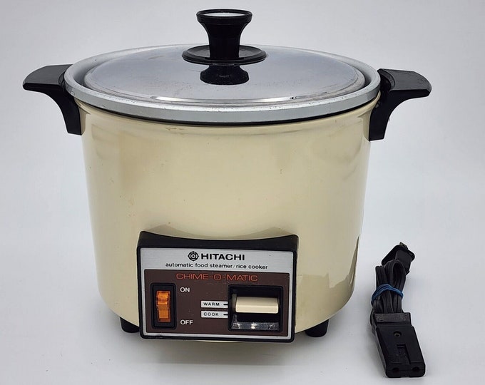 Vintage Hitachi Chimeomatic Rice Cooker Food Steamer 5.6 Cup RD4053