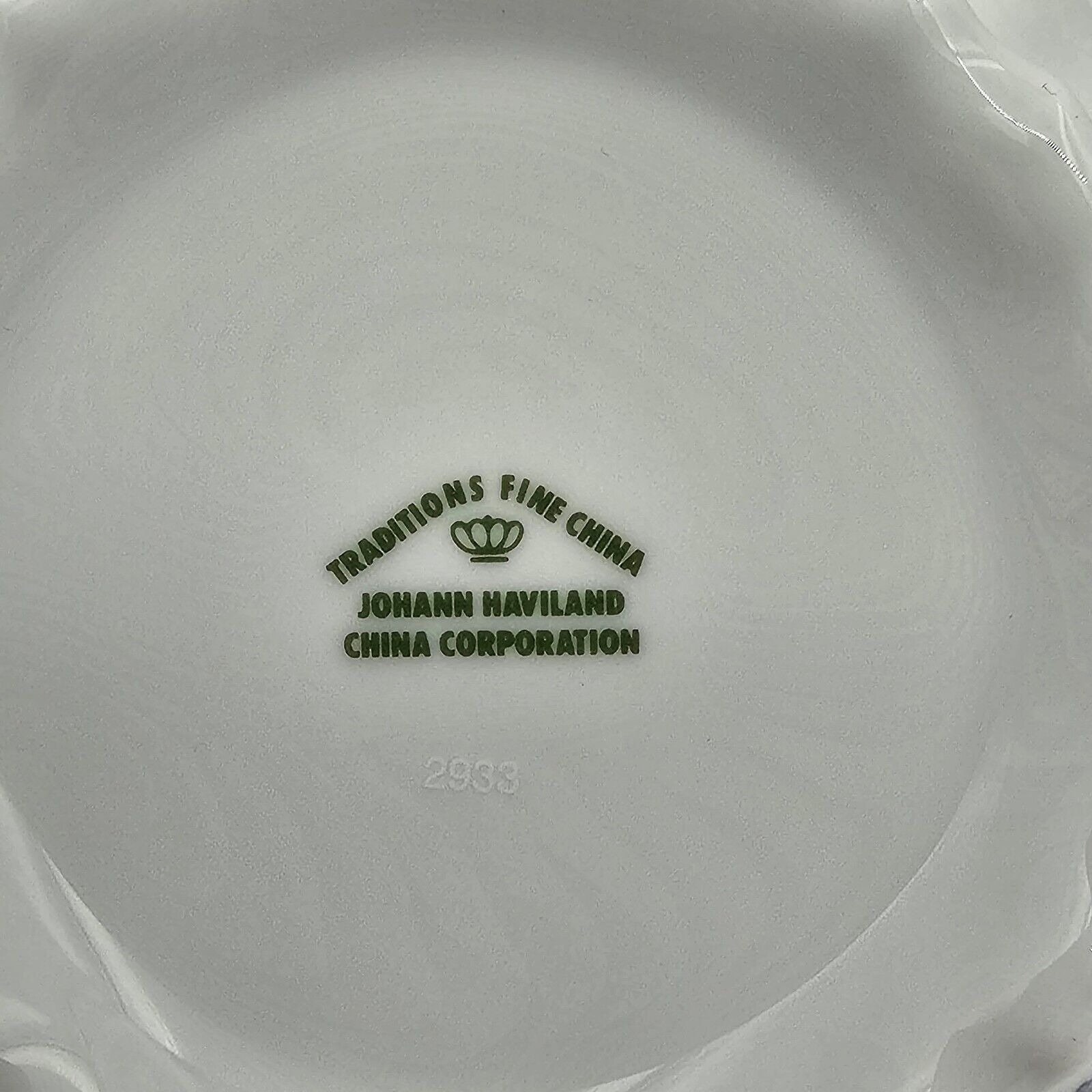 Johann Haviland China Corporation Tradition Blue Garland Sugar Bowl