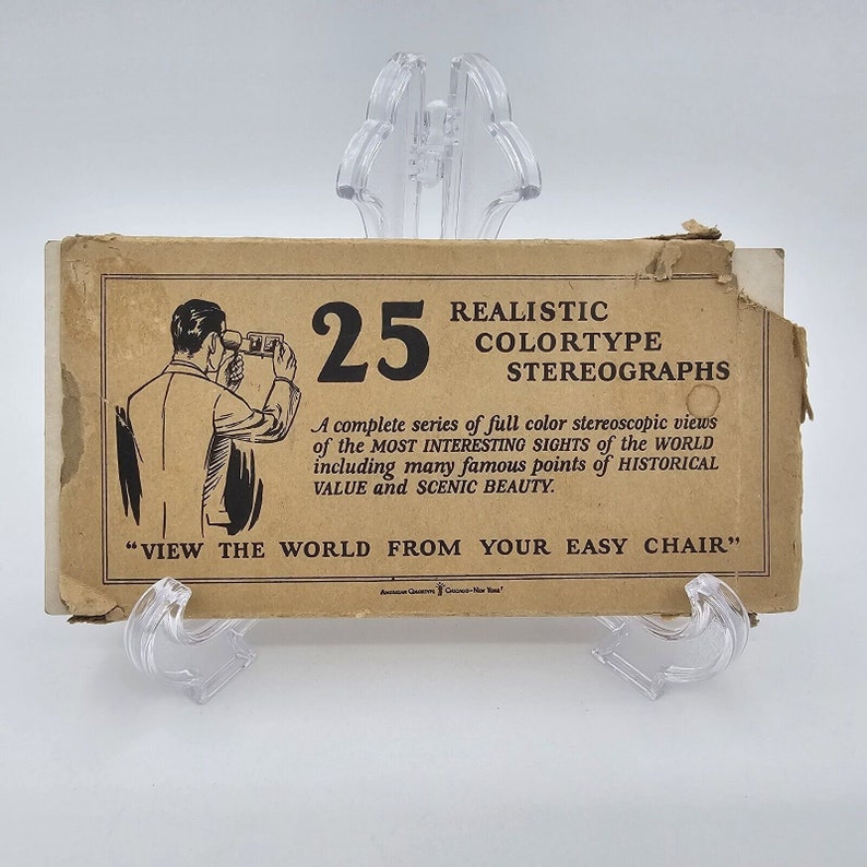 Set of 25 3 Vintage Realistic Colortype Stereographs 1925c - Etsy