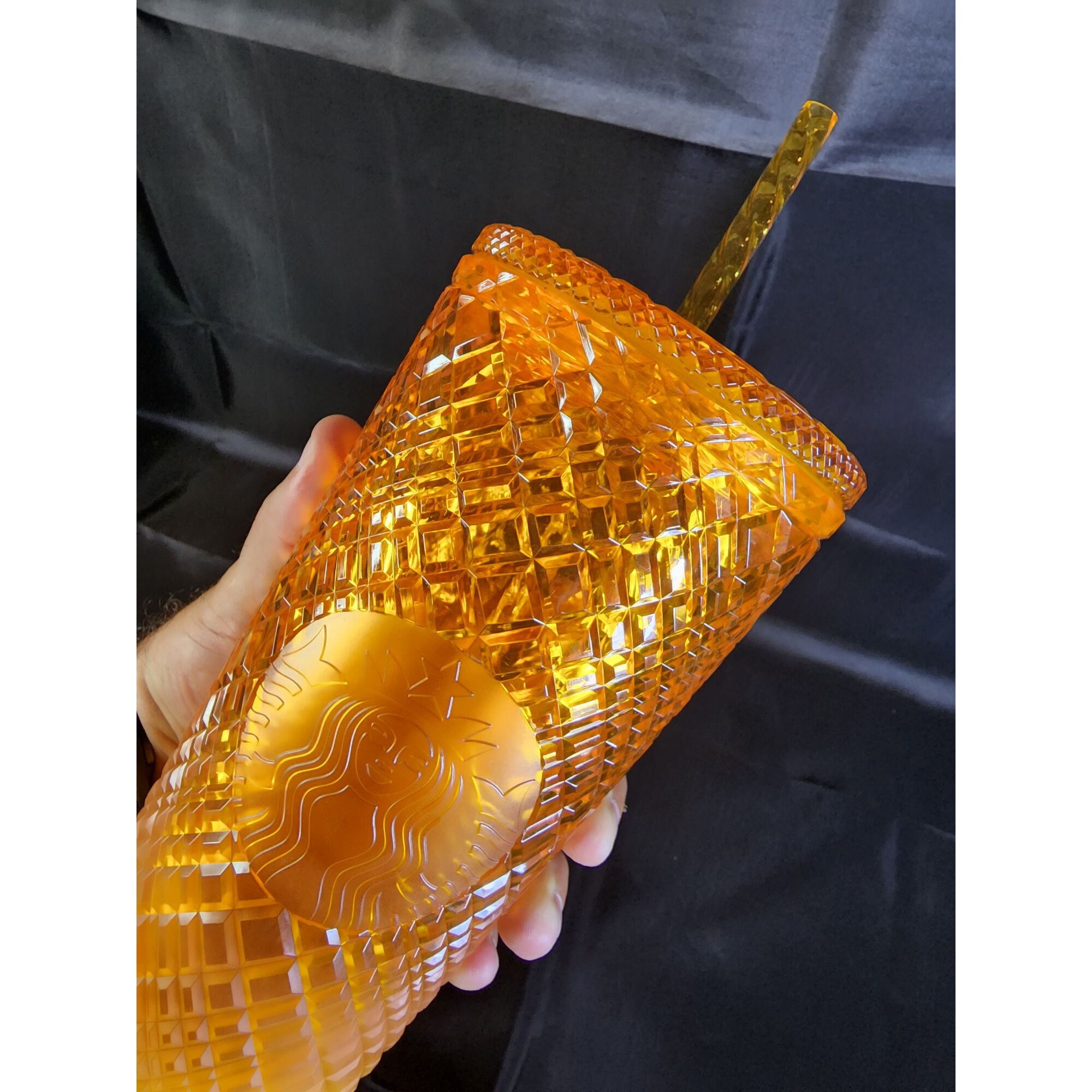 NEW Starbucks Summer 2022 Orange / Mango Ombre Jeweled 24 Oz Etsy