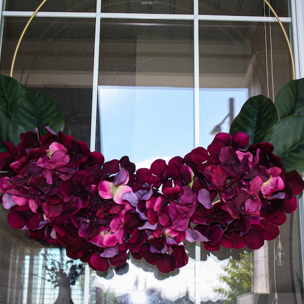 Year round wreath - Greenery front door wreath - Hydrangea wreath - Magnolia wreath - Door decor, Home decor - Housewarming, Wedding, Gift
