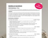 ATS Template Resume 2025 | Automatic Tracking System Resume Template | Modern CV | Curriculum Vitae | Professional Resume| Digital Download