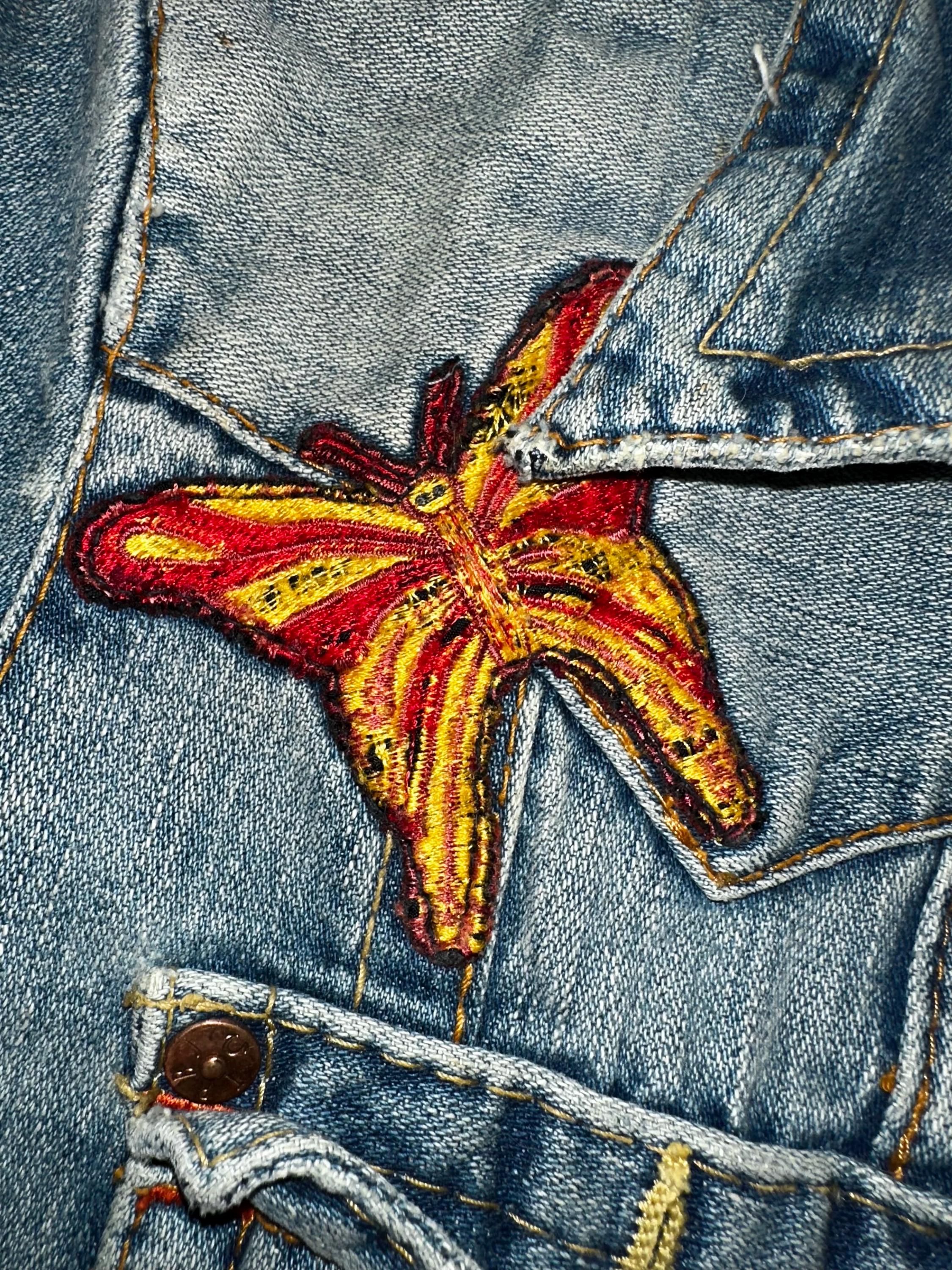 Vintage 00's True Religion Patchwork Denim Jacket Size L - Etsy