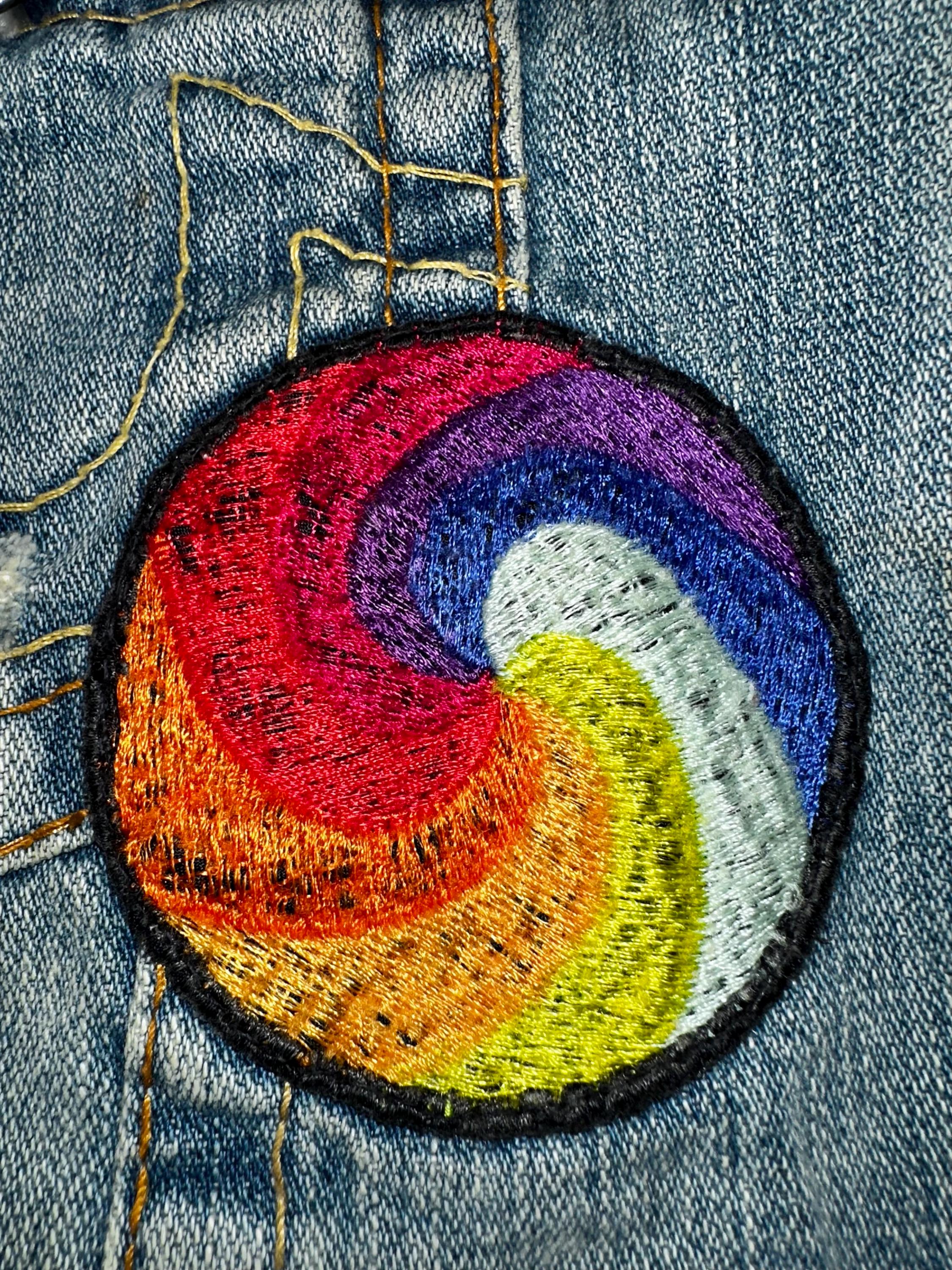 Vintage 00's True Religion Patchwork Denim Jacket Size L - Etsy