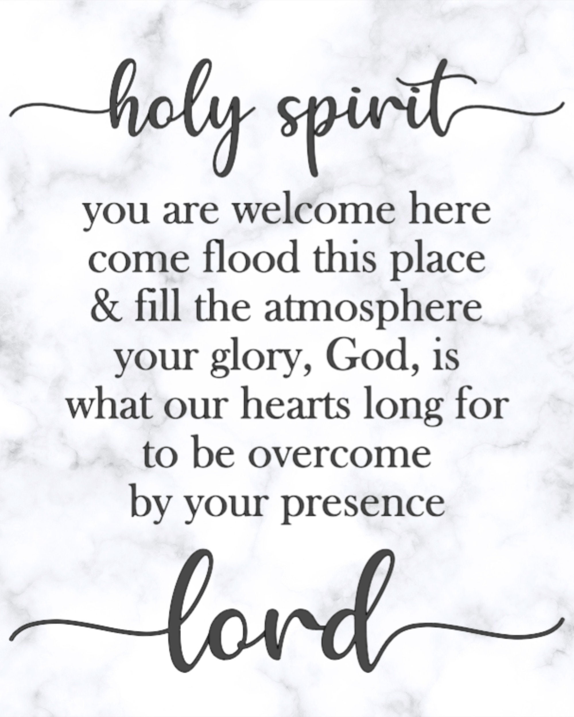 Holy Spirit You Are Welcome Here Lyrics SVG Cut File, Download - Etsy